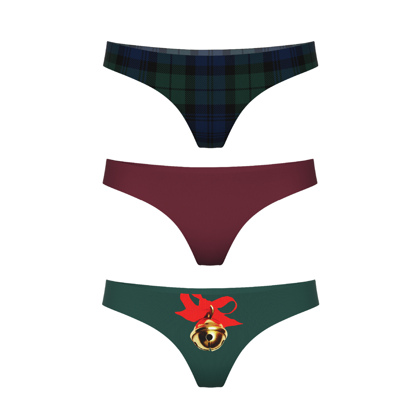 The December Uniform | Women's Thong Underwear 3 Pack