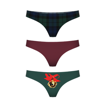 The December Uniform | Women's Thong Underwear 3 Pack