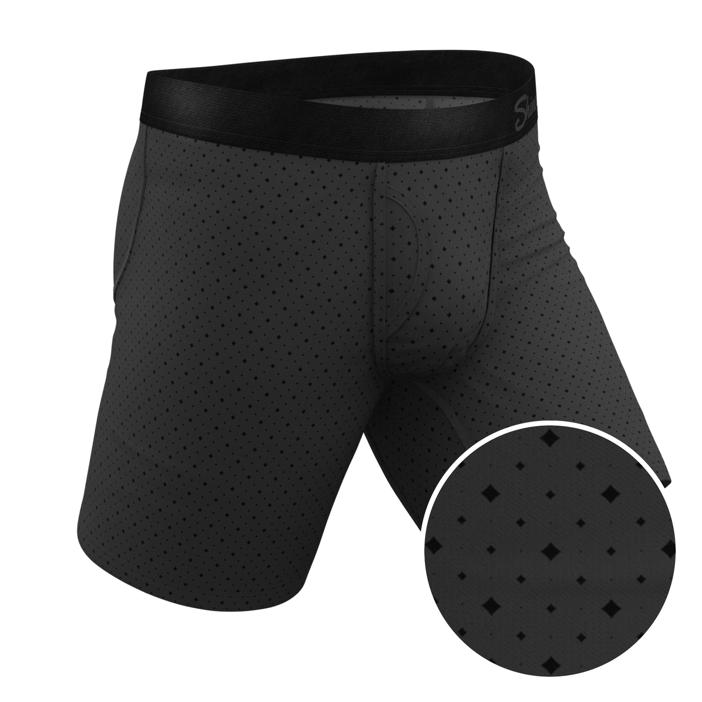 The Diamond Dog | Micro Diamonds Long Leg Ball Hammock® Pouch Underwear With Fly