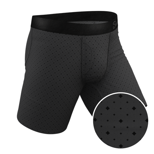 The Diamond Dog | Micro Diamonds Long Leg Ball Hammock® Pouch Underwear With Fly