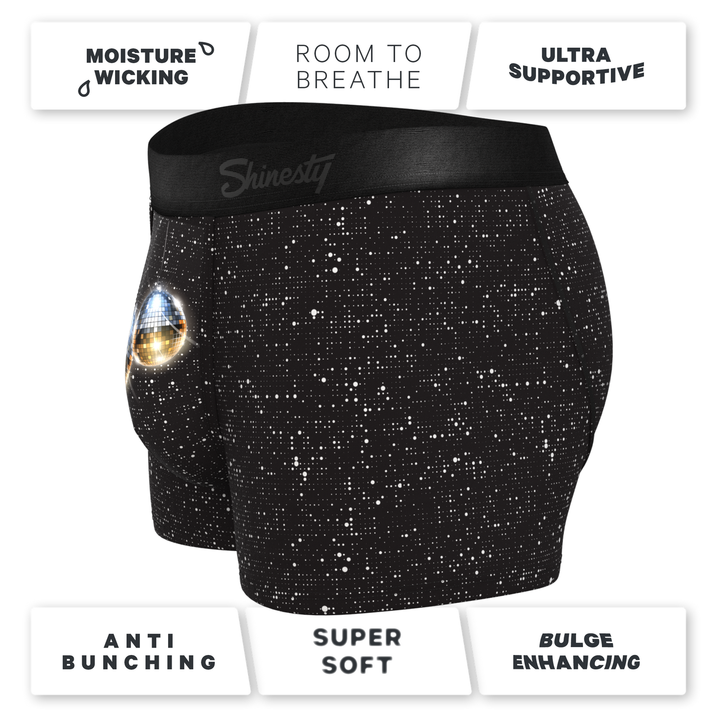 The Discotheque | Disco Ball Ball Hammock® Pouch Trunks Underwear