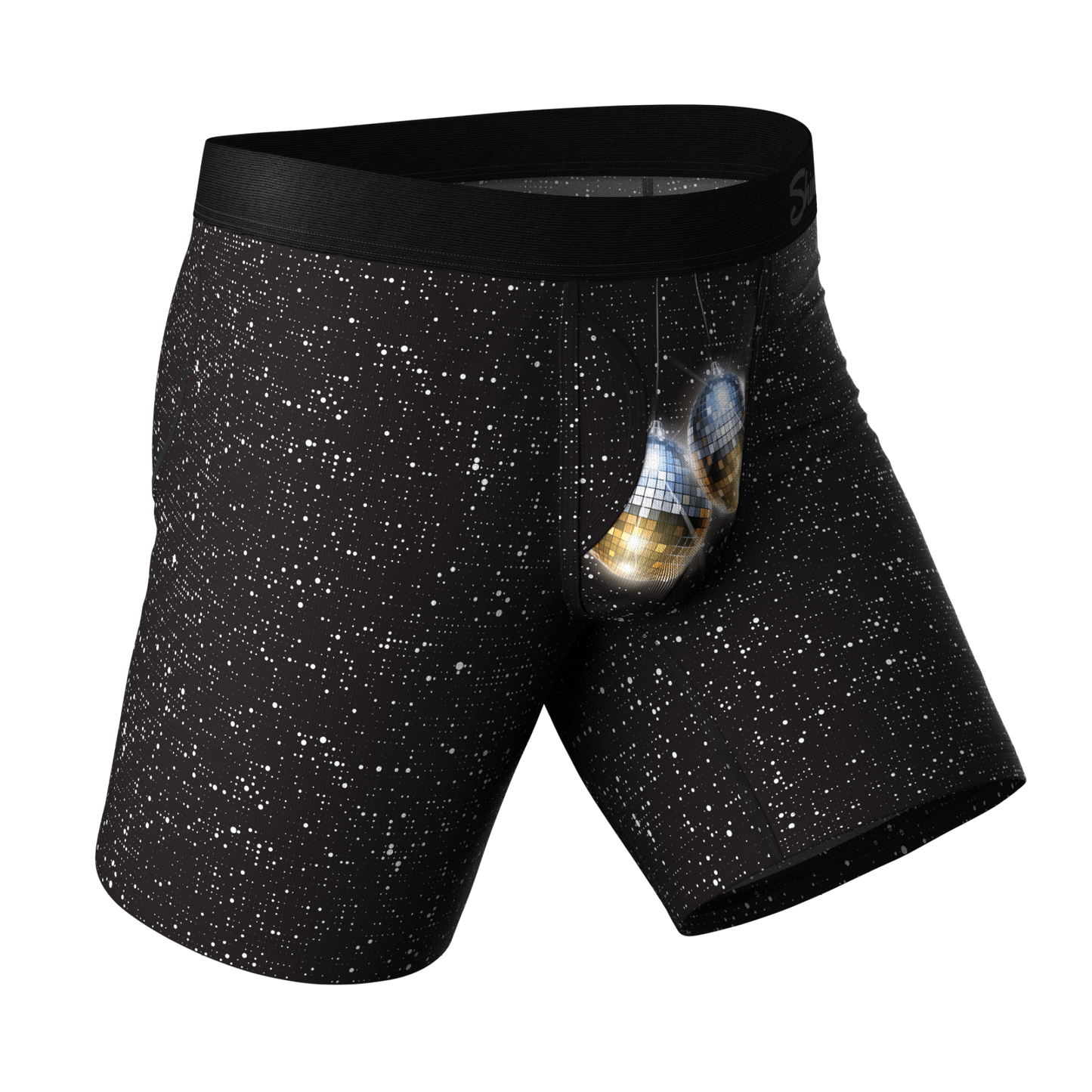 The Discotheque | Disco Ball Long Leg Hammock® Pouch Underwear With Fly