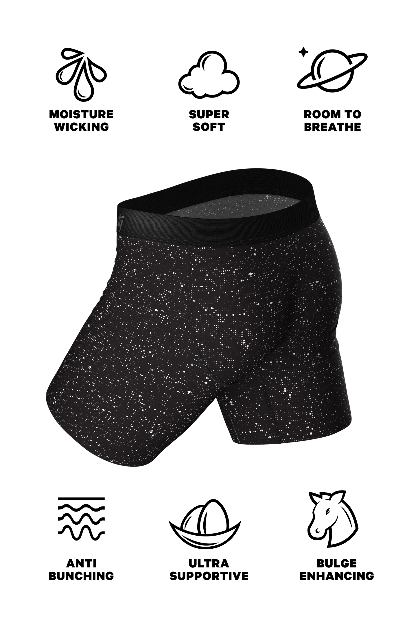 The Discotheque | Disco Ball Long Leg Hammock® Pouch Underwear With Fly