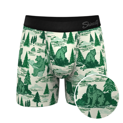 The Does A Bear | Green Toilet Bear Ball Hammock® Pouch Underwear