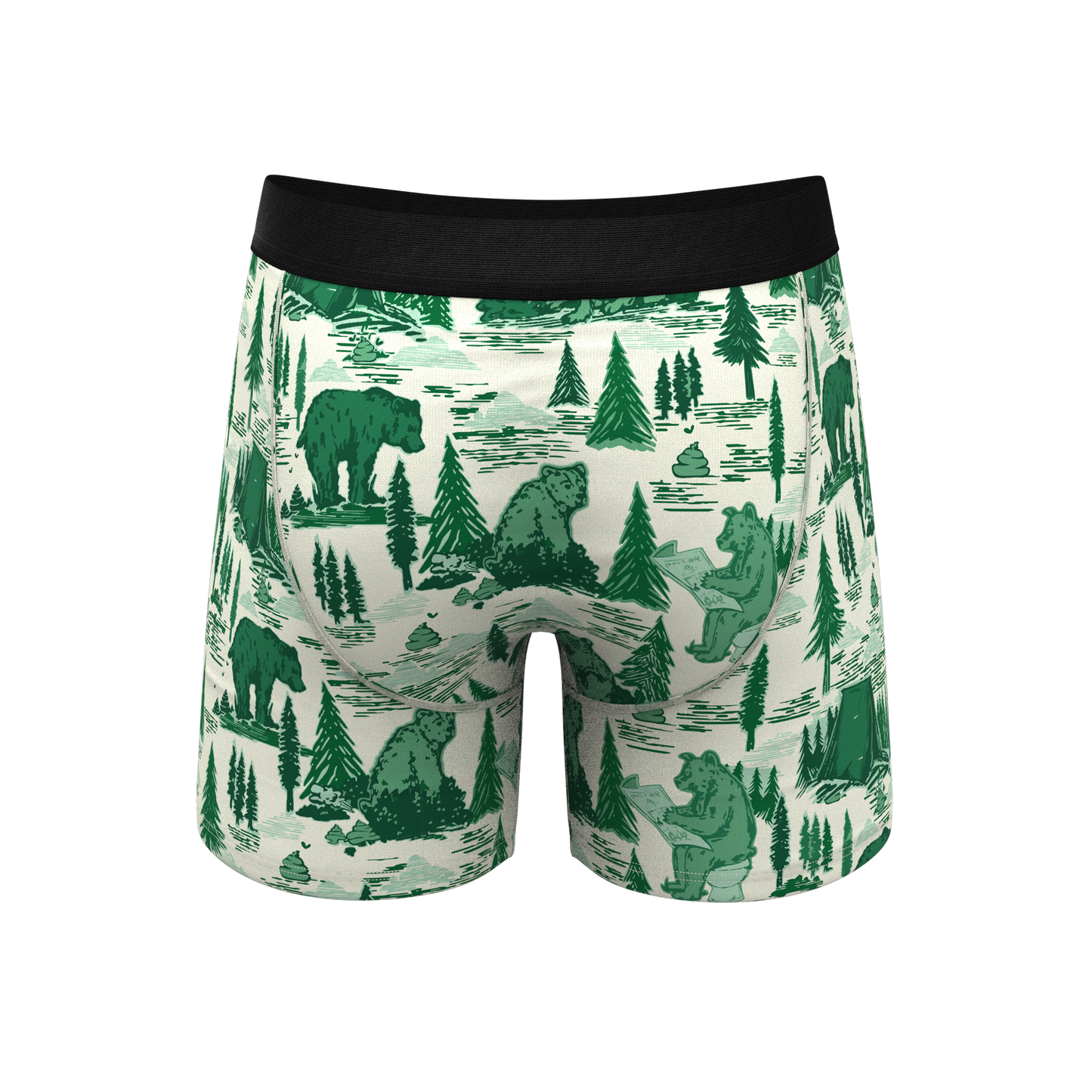 The Does A Bear | Green Toilet Bear Ball Hammock® Pouch Underwear