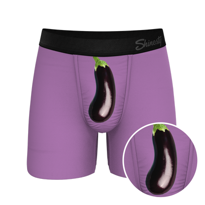 The Double Entendre | Eggplant Ball Hammock® Pouch Underwear