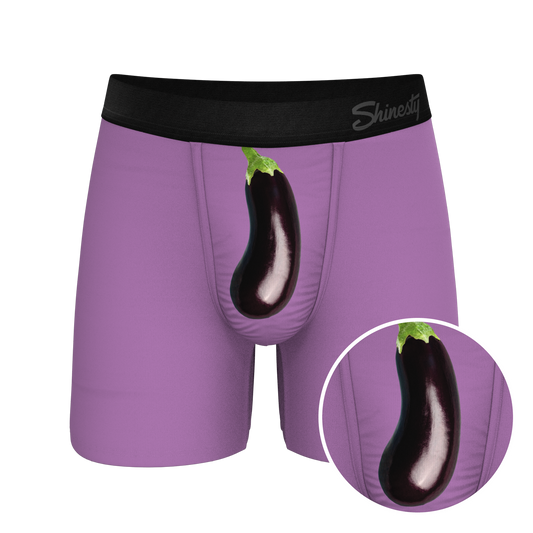 The Double Entendre | Eggplant Ball Hammock® Pouch Underwear