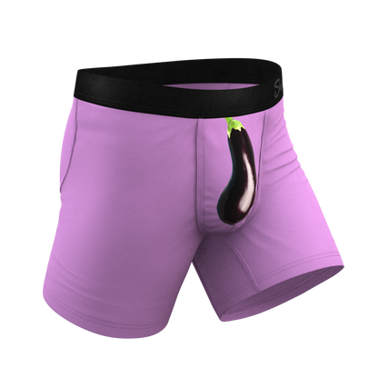 The Double Entendre | Eggplant Ball Hammock® Pouch Underwear