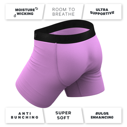 The Double Entendre | Eggplant Ball Hammock® Pouch Underwear With Fly