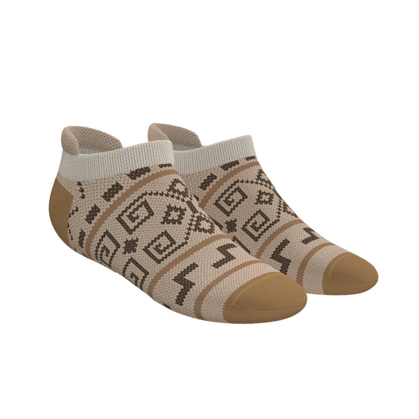 The Dude Abides | Aztec Sweater Heel Hammock™ Ankle Socks