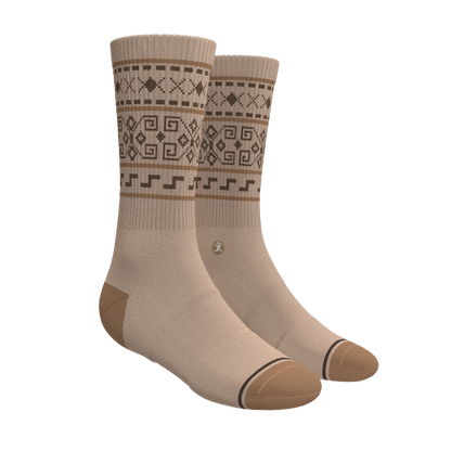 The Dude Abides | Aztec Sweater Heel Hammock™ Crew Socks