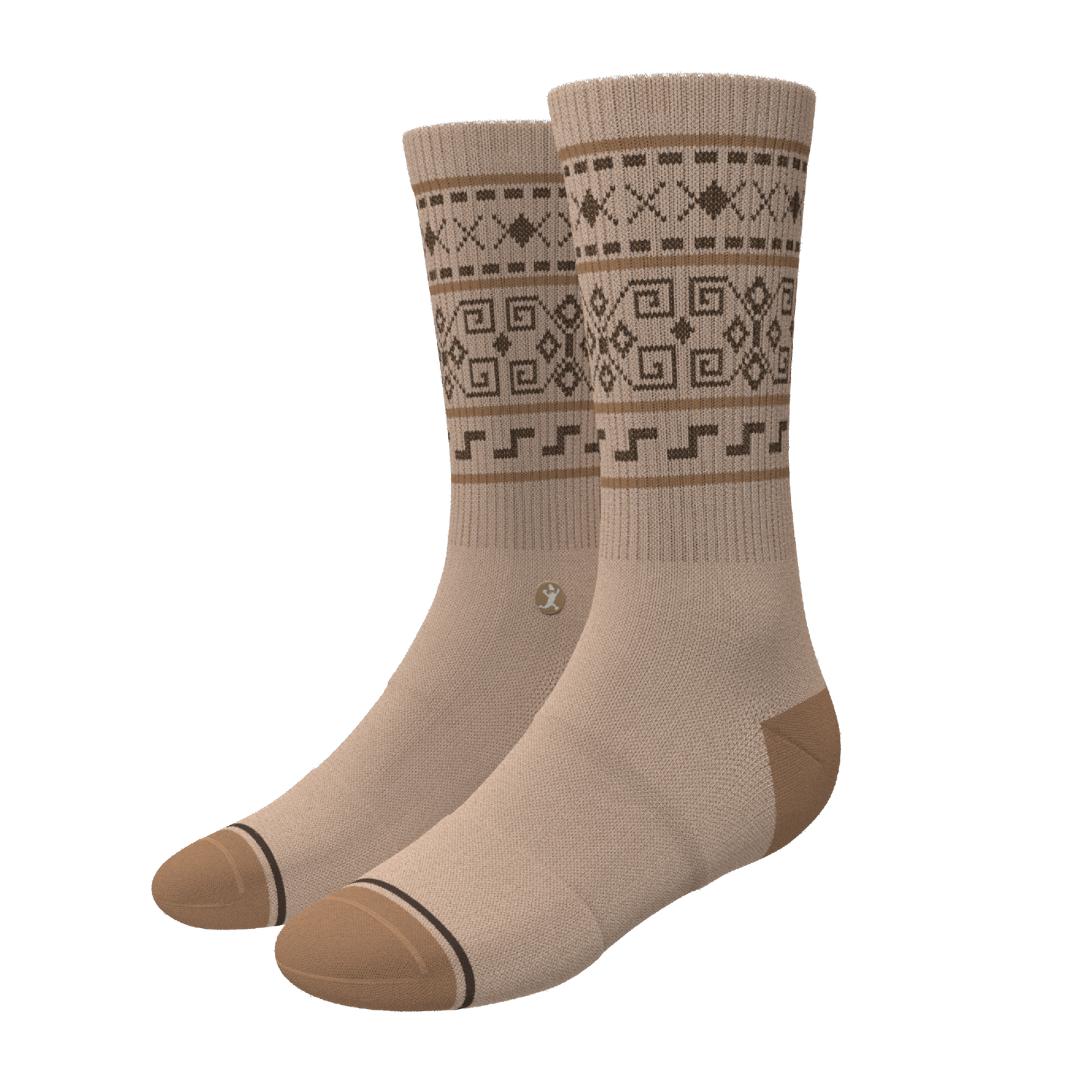 The Dude Abides | Aztec Sweater Heel Hammock™ Crew Socks