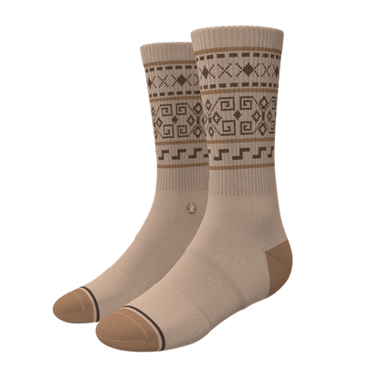 The Dude Abides | Aztec Sweater Heel Hammock™ Crew Socks