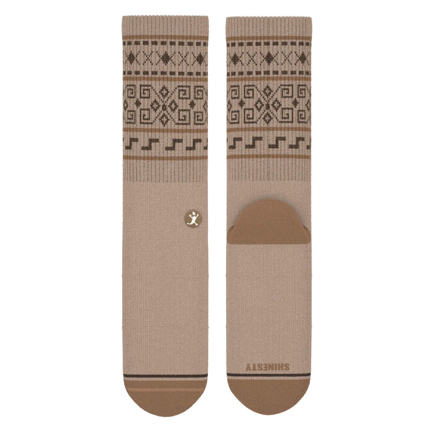 The Dude Abides | Aztec Sweater Heel Hammock™ Crew Socks