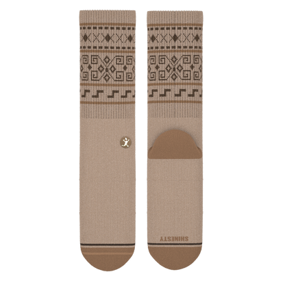 The Dude Abides | Aztec Sweater Heel Hammock™ Crew Socks