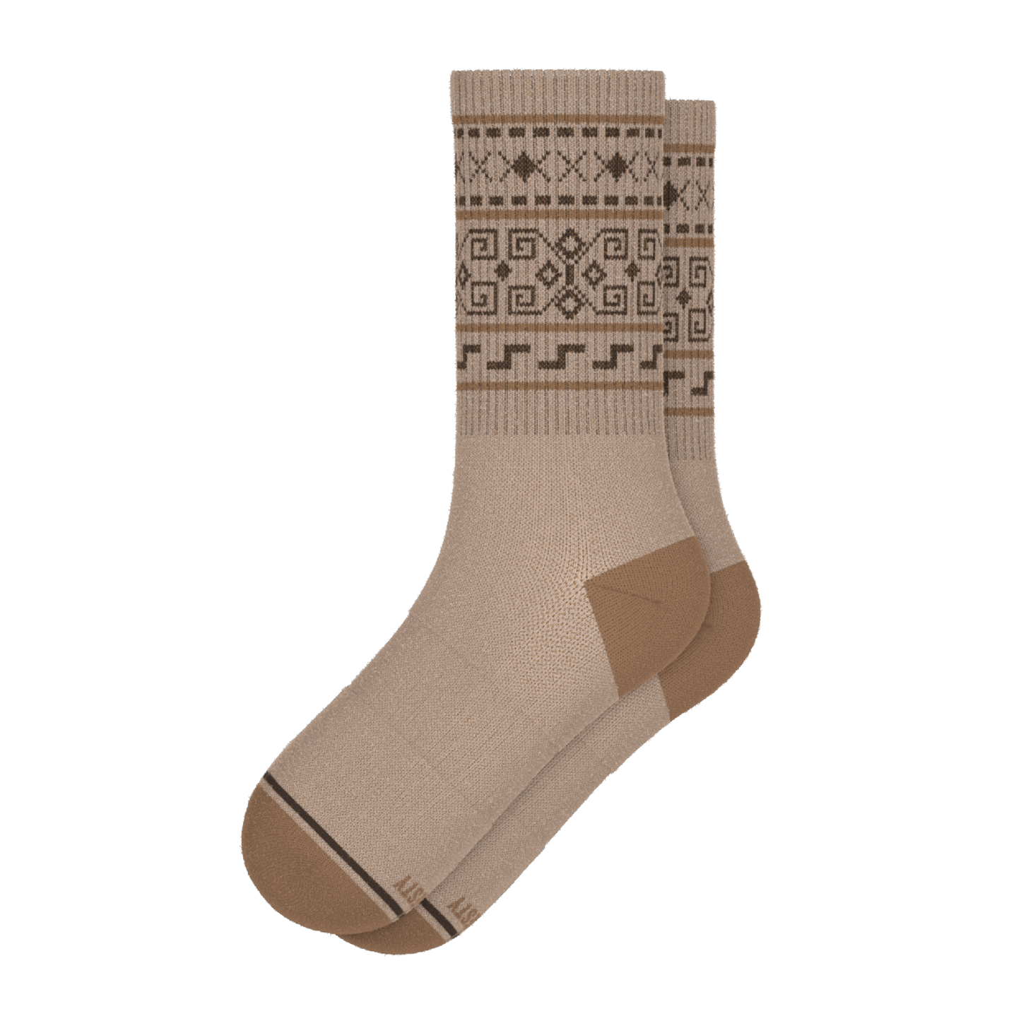 The Dude Abides | Aztec Sweater Heel Hammock™ Crew Socks