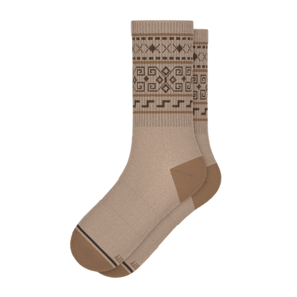 The Dude Abides | Aztec Sweater Heel Hammock™ Crew Socks