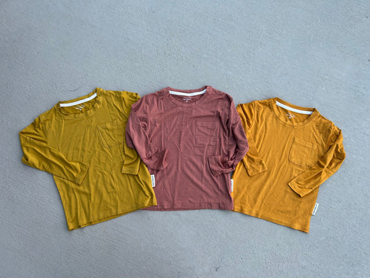 Fall bamboo long sleeve- 3 pack