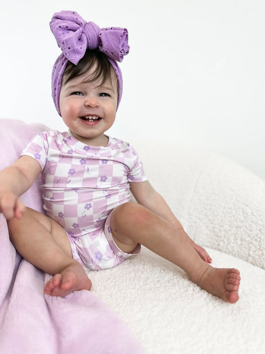 LAVENDER DAISIEZzz DREAM SHORT SET