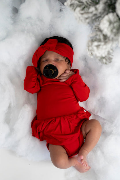 RED DREAM BODYSUIT DRESS