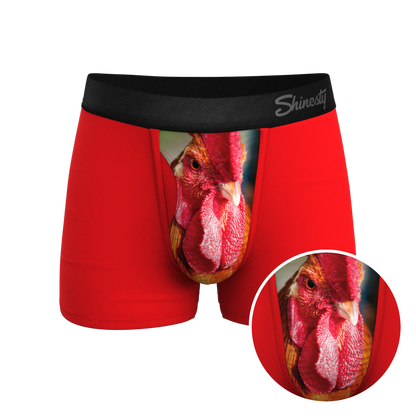 The Early Risers | Barnyard Rooster Ball Hammock® Pouch Trunks Underwear