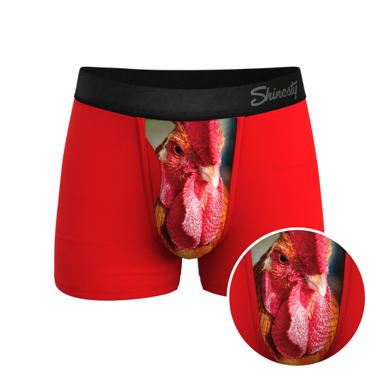 The Early Risers | Barnyard Rooster Ball Hammock® Pouch Trunks Underwear