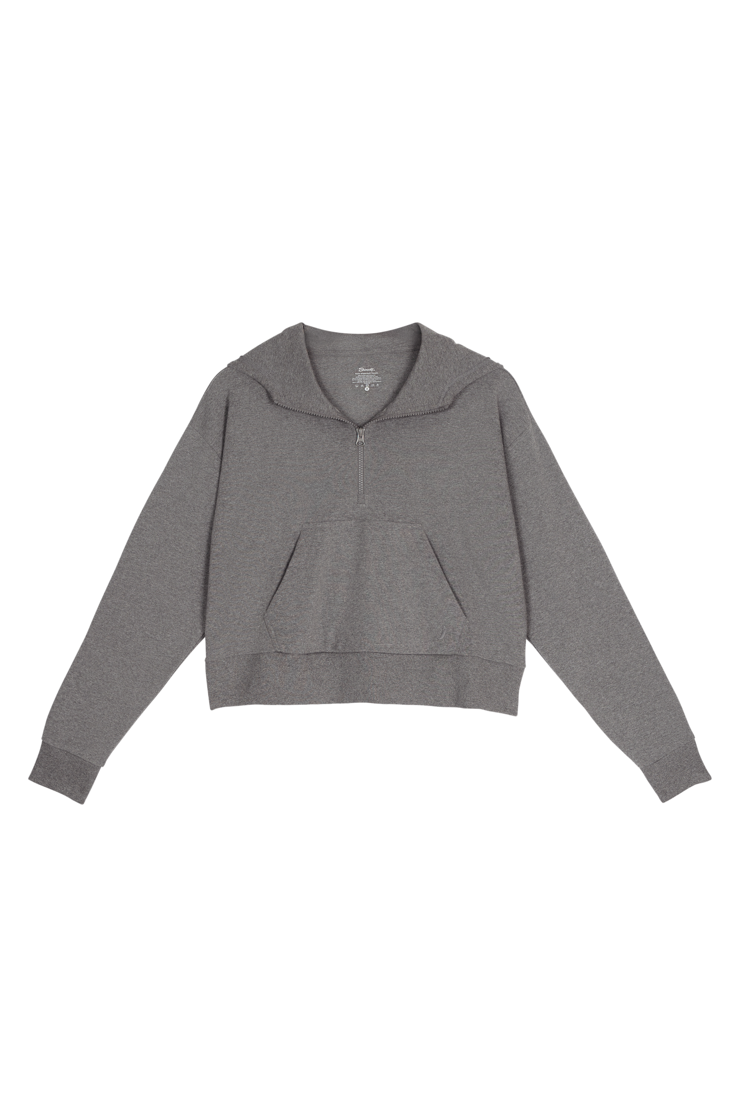 The Seattle Skyline | Grey Goldilocks™ Women’s Half Zip Lounge Hoodie