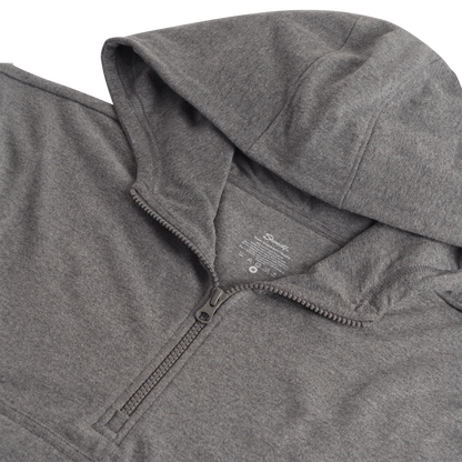 The Seattle Skyline | Grey Goldilocks™ Women’s Half Zip Lounge Hoodie