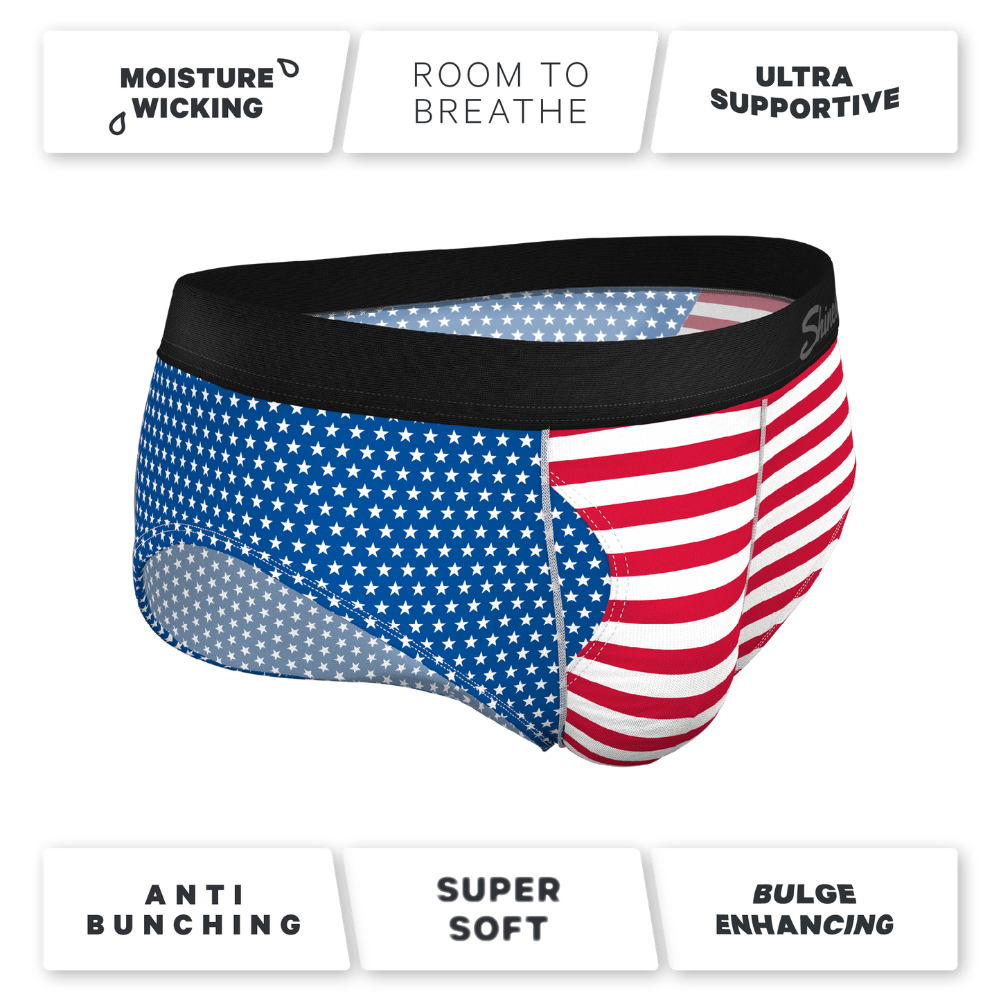 The Ellis Island | USA Flag Ball Hammock® Pouch Underwear Briefs