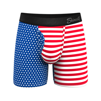 The Ellis Island | USA Flag Ball Hammock® Pouch Underwear With Fly