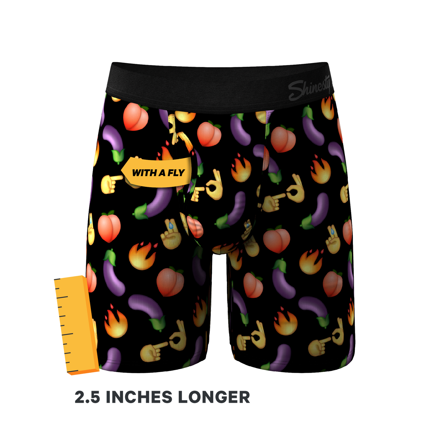 The Emoji After Party | Emoji Long Leg Ball Hammock® Pouch Underwear With Fly