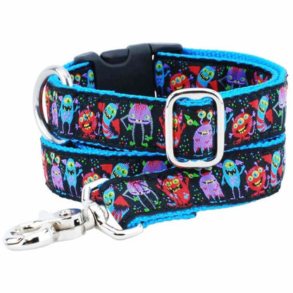 1″ Monstro-City 5ft Essential Ribbon Dog Leash