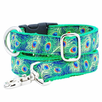 1″ Paradise Found Navy Ribbon Dog Leash