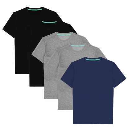 The Everyman™ Tee - 5 Pack | Mens Tshirt 5 Pack ft. Super Stupid-Soft™ Fabric