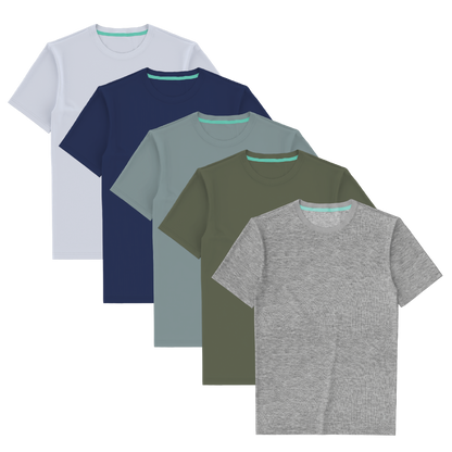 The Everyman™ Tee - 5 Pack | T Shirt For Men 5 Pack ft. Super Stupid-Soft™ Fabric