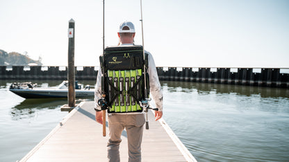 Drift Series 3700 Tackle Backpack with Rod Holders & QuikLatch Trays