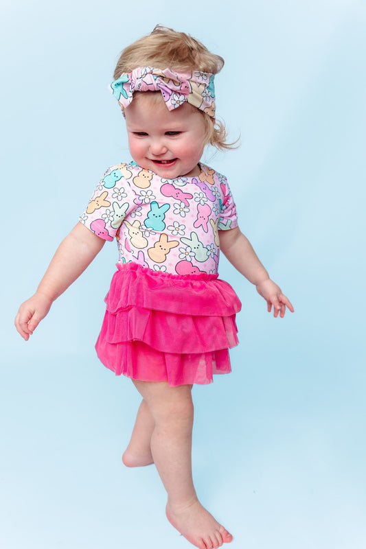 PEEPS FOR DAISIES DREAM TUTU BODYSUIT DRESS