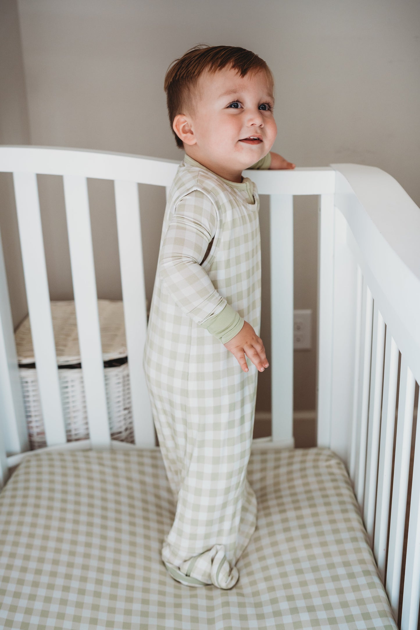 SAGE GINGHAM DREAM SLEEP SACK