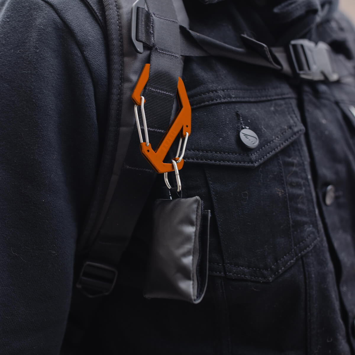 Double Gated Carabiner | Orange