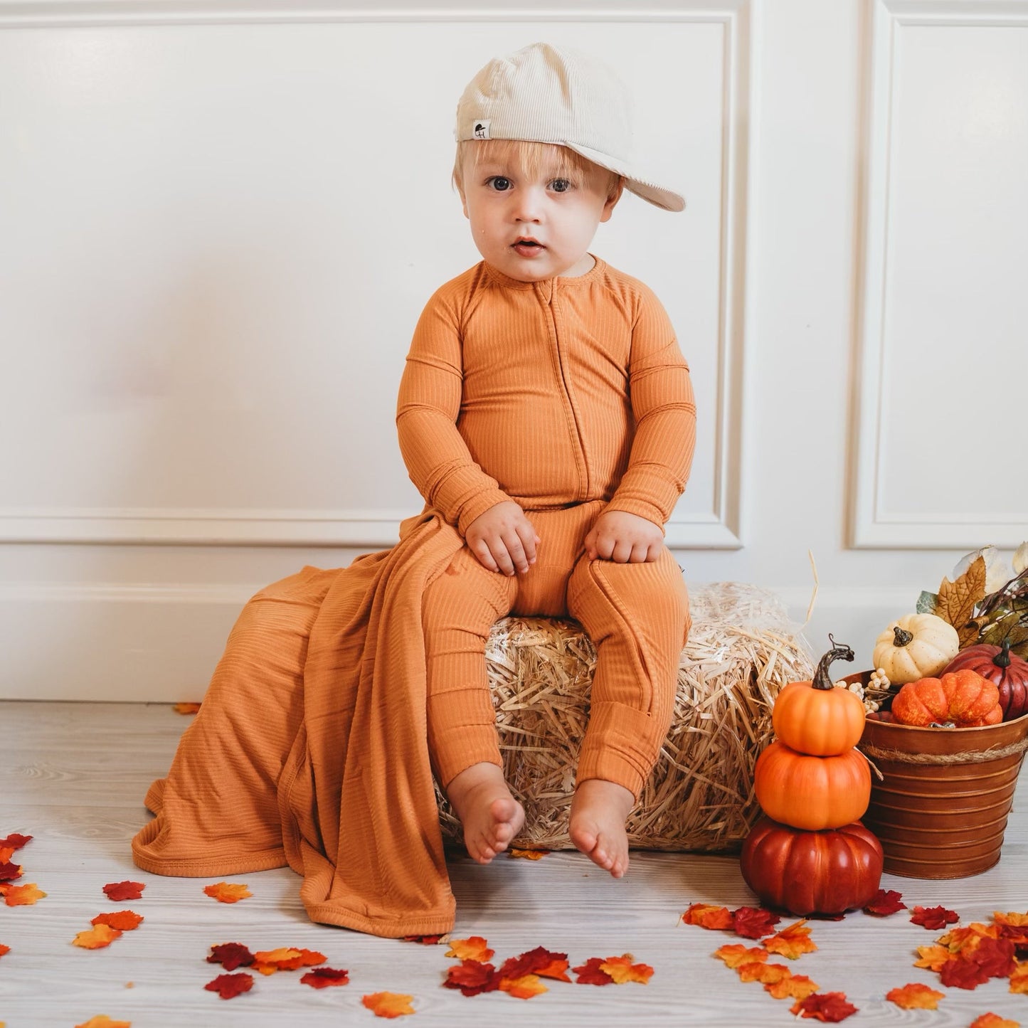 PUMPKIN RIB DREAM ROMPER