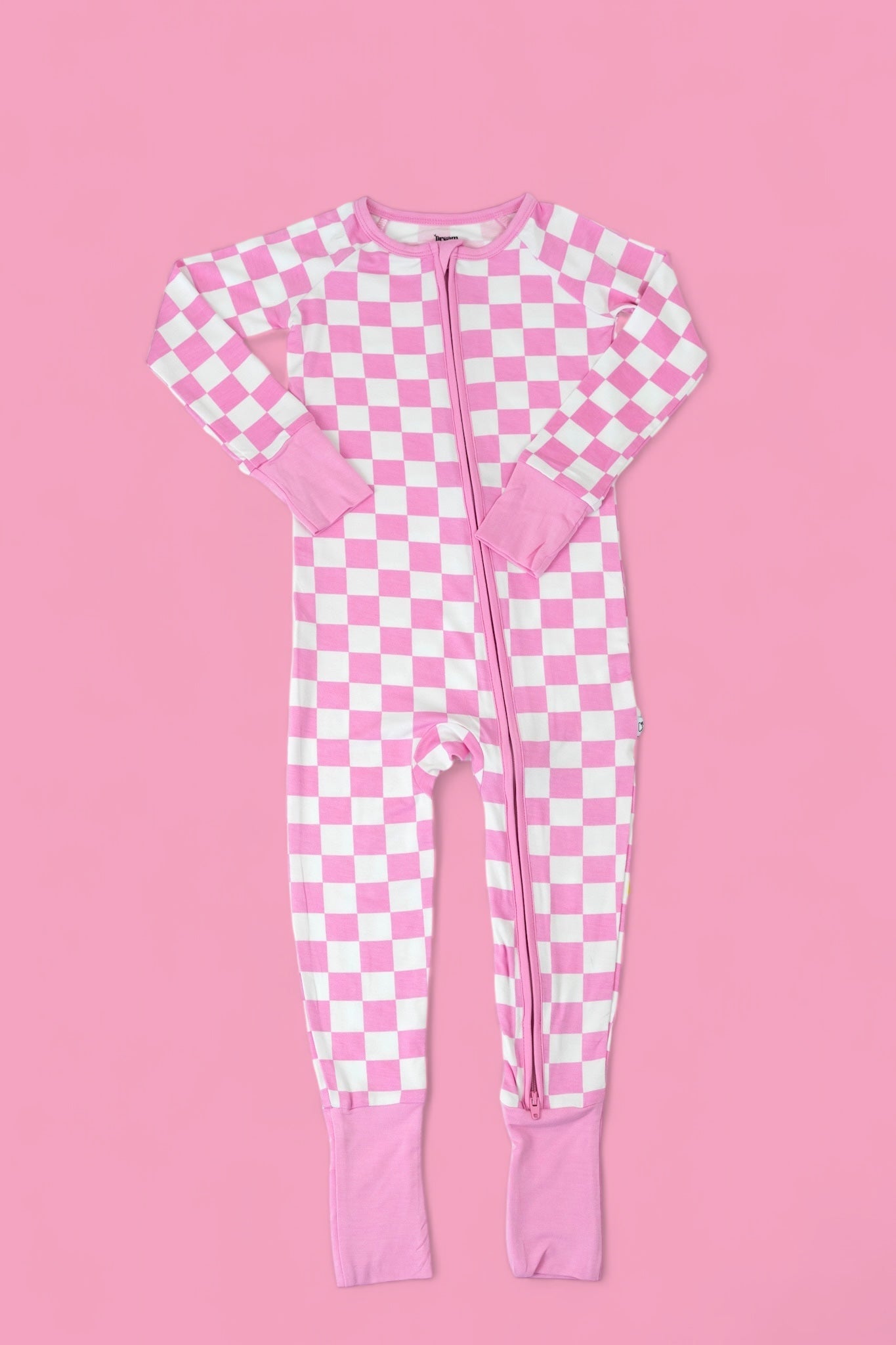 BUBBLEGUM CHECKERS DREAM ROMPER