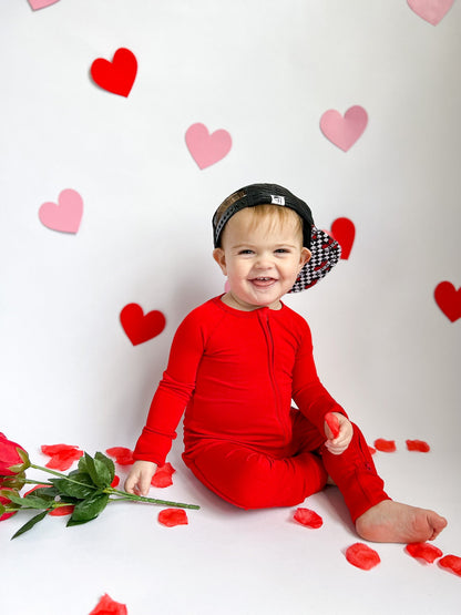 RED DREAM ROMPER