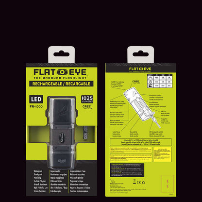 FLATEYE™ Rechargeable FR-1000 Flashlight - 1025 Lumens