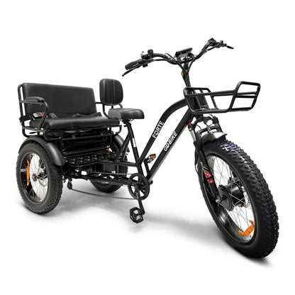 FORTE Electric Tricycle with Rear Seat