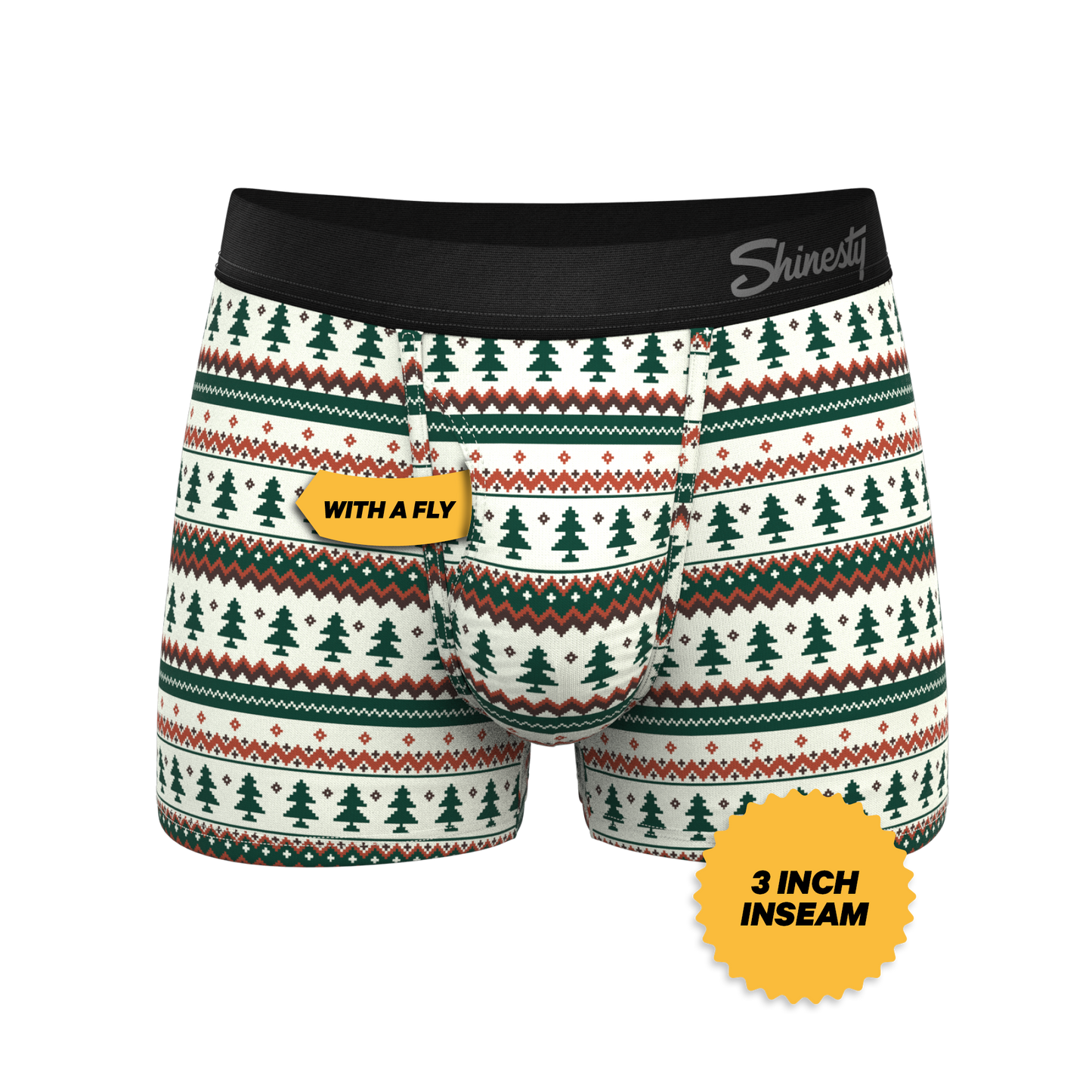 The Stuffed Stocking | Fair Isle Christmas Tree Ball Hammock® Pouch Trunks Underwear