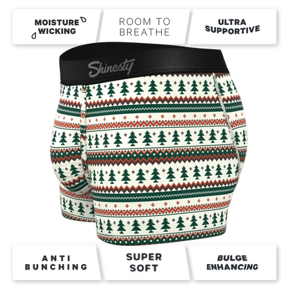 The Stuffed Stocking | Fair Isle Christmas Tree Ball Hammock® Pouch Trunks Underwear