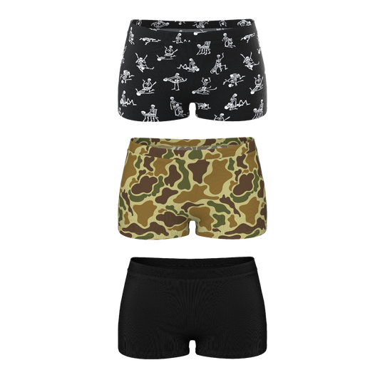 The Fall Essentials | Boyshort Underwear 3 Pack