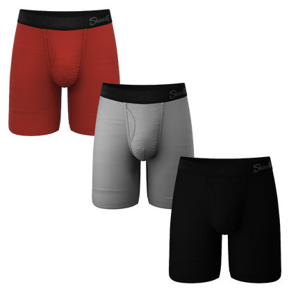 The Fall Uniform | Long Leg Ball Hammock® Pouch Underwear With Fly 3 Pack