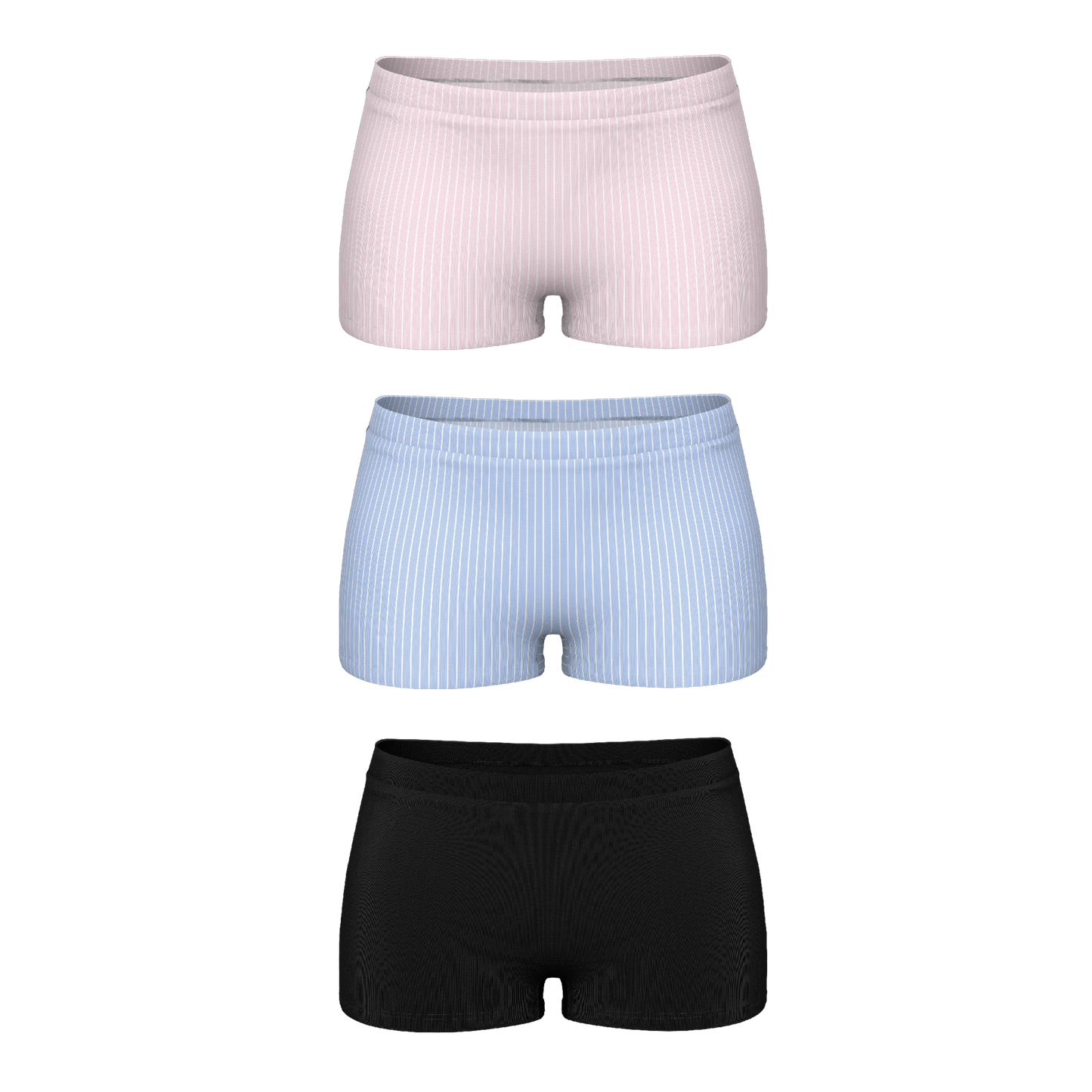 The Feminine Basics | Boyshort Underwear 3 Pack