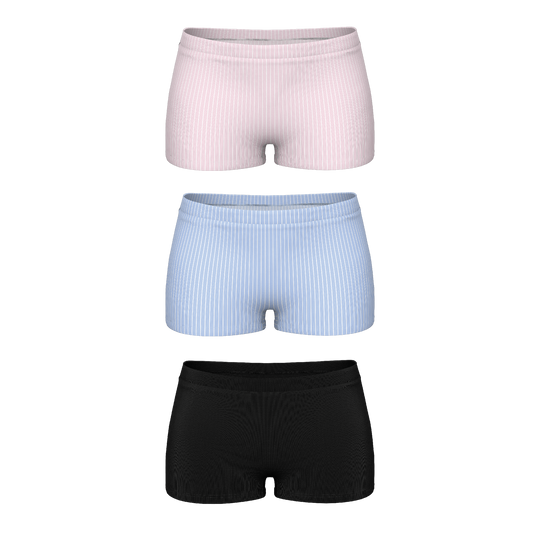 The Feminine Basics | Boyshort Underwear 3 Pack